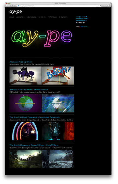 Ay-pe website screenshot