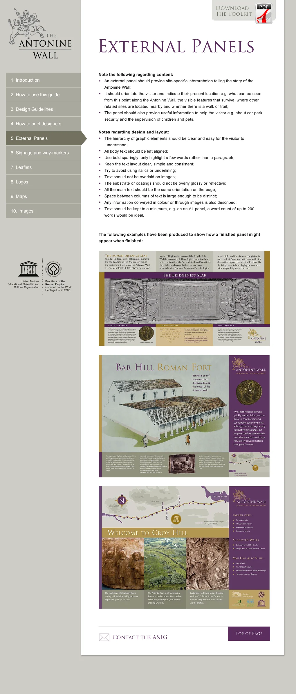 The Antonine Wall website