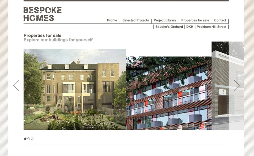 Bespoke Homes website