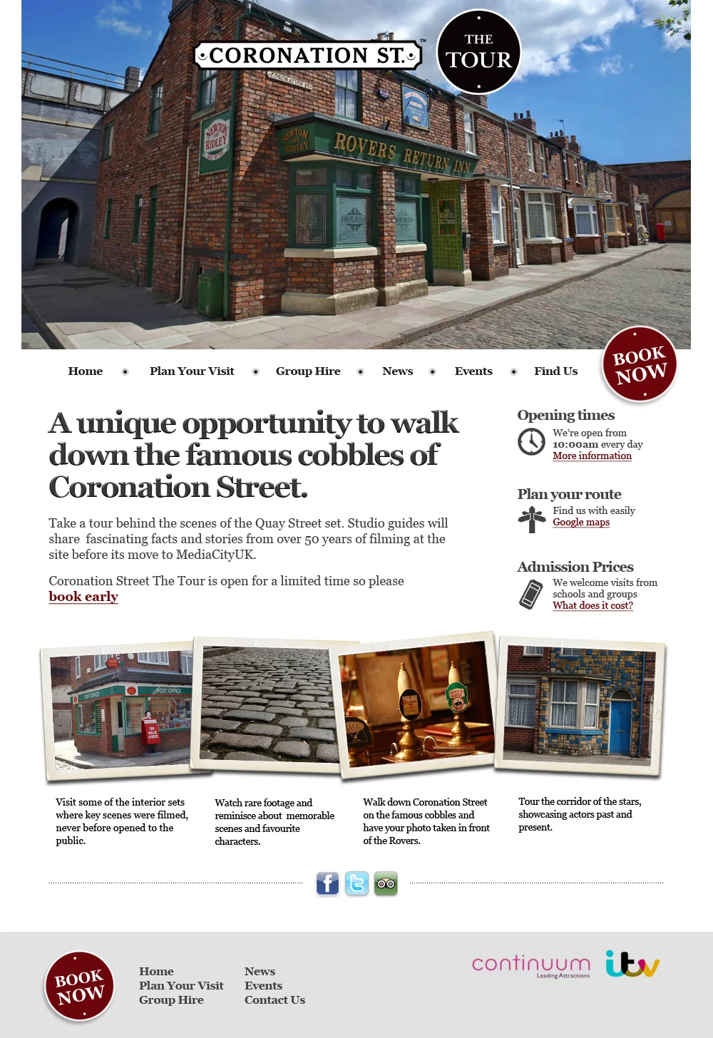 Coronation Street Tour website