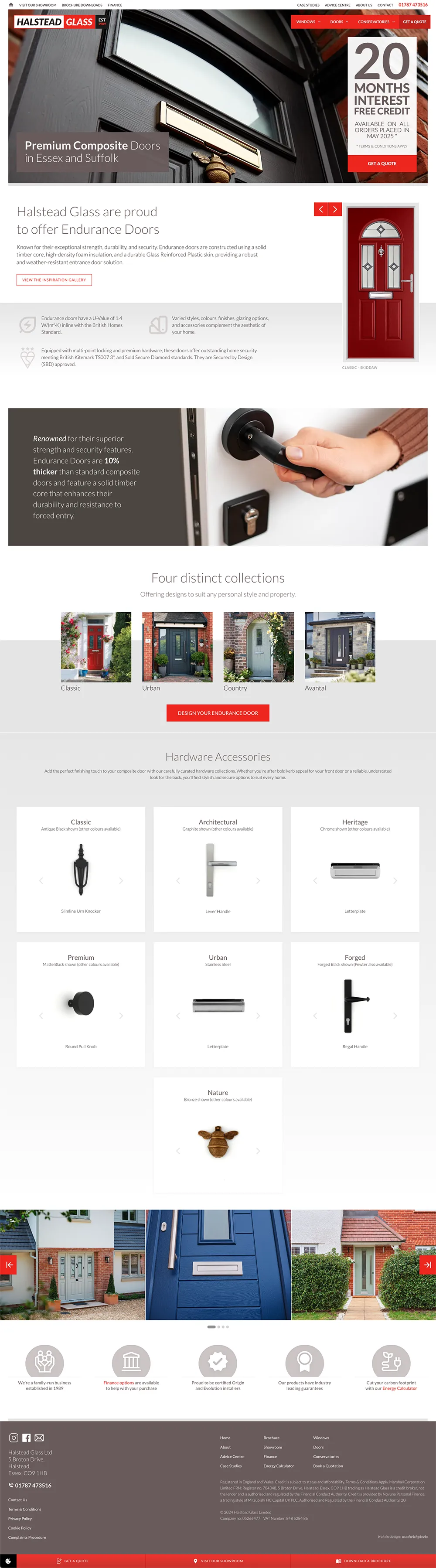 Halstead Glass website