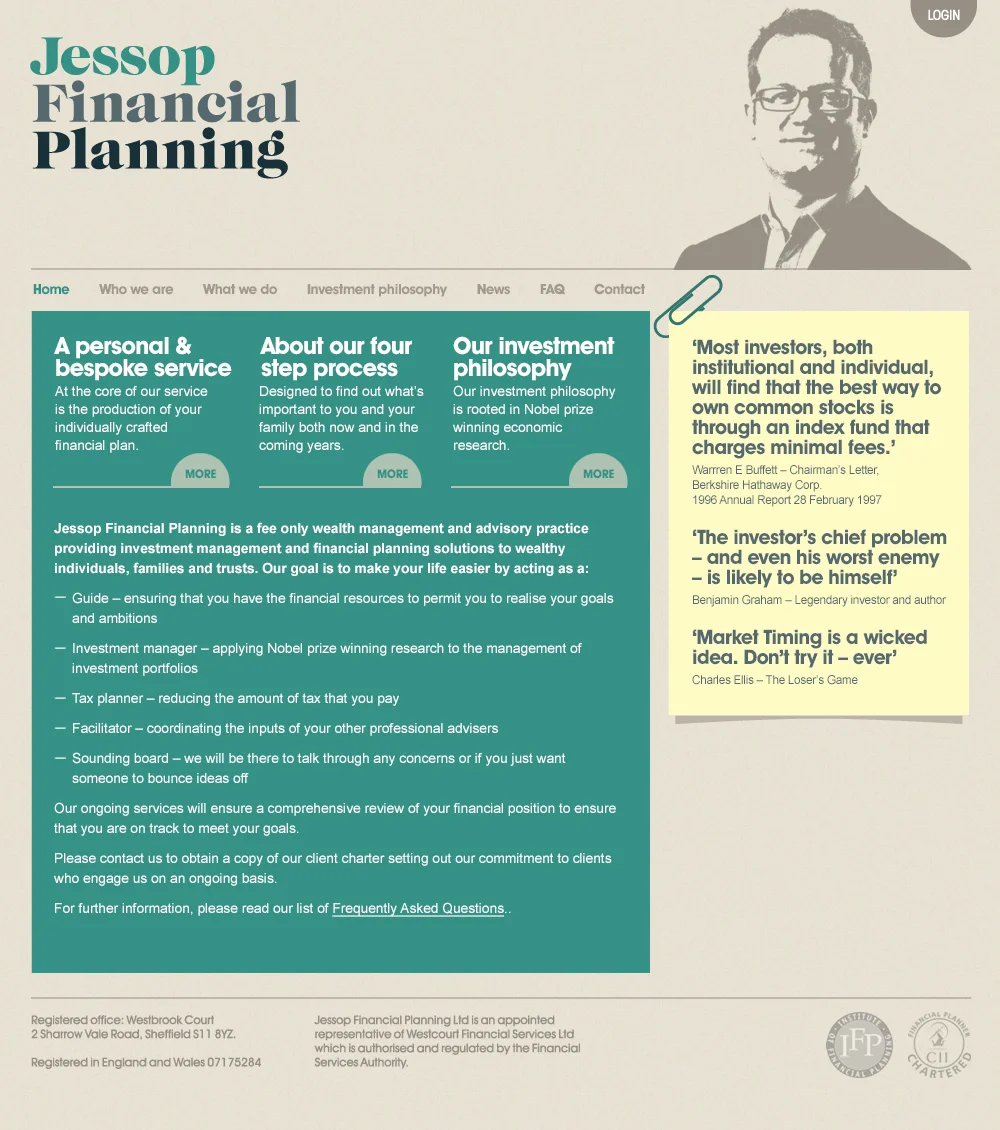 Jessop Financial Planning website